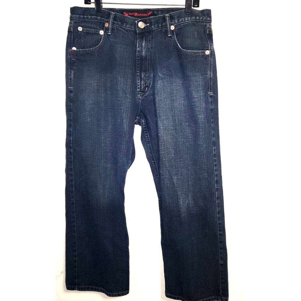 NBN Gear Brand Straight Leg Men's Blue Jeans Size 36x30